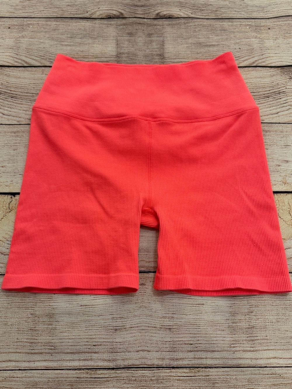 Spiritual Gangster Love Sculpt 5” Neon Coral Biker Shorts - XS/S